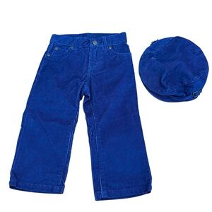 Janie and Jack Vibrant Blue Corduroy Ensemble